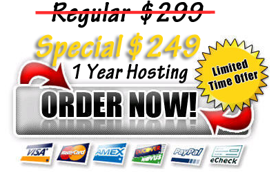 website hosting 1 year special